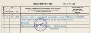 Увольнение в связи с ликвидацией предприятия запись в трудовой книжке