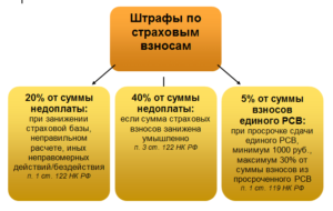 Штраф за несвоевременную уплату страховых взносов 2020