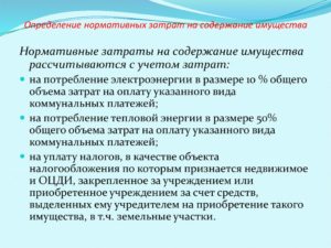 Расходы на содержание имущества включают в себя