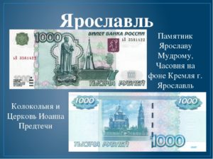 Все города на купюрах россии
