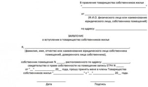 Как написать заявление о вступление в члены снт