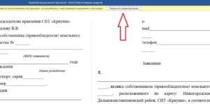 Как написать заявление о вступление в члены снт