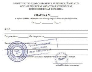 Организации акредитованные на выдачу справок ф297 от психиатра
